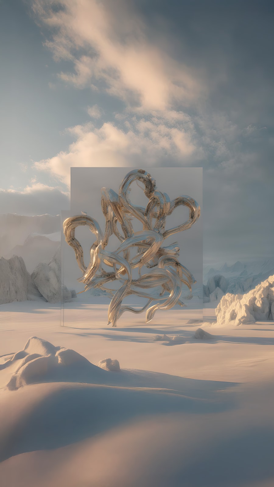 Sougwen Chung, Body Machine (Meridians) - Glacier Biome Series, 2025