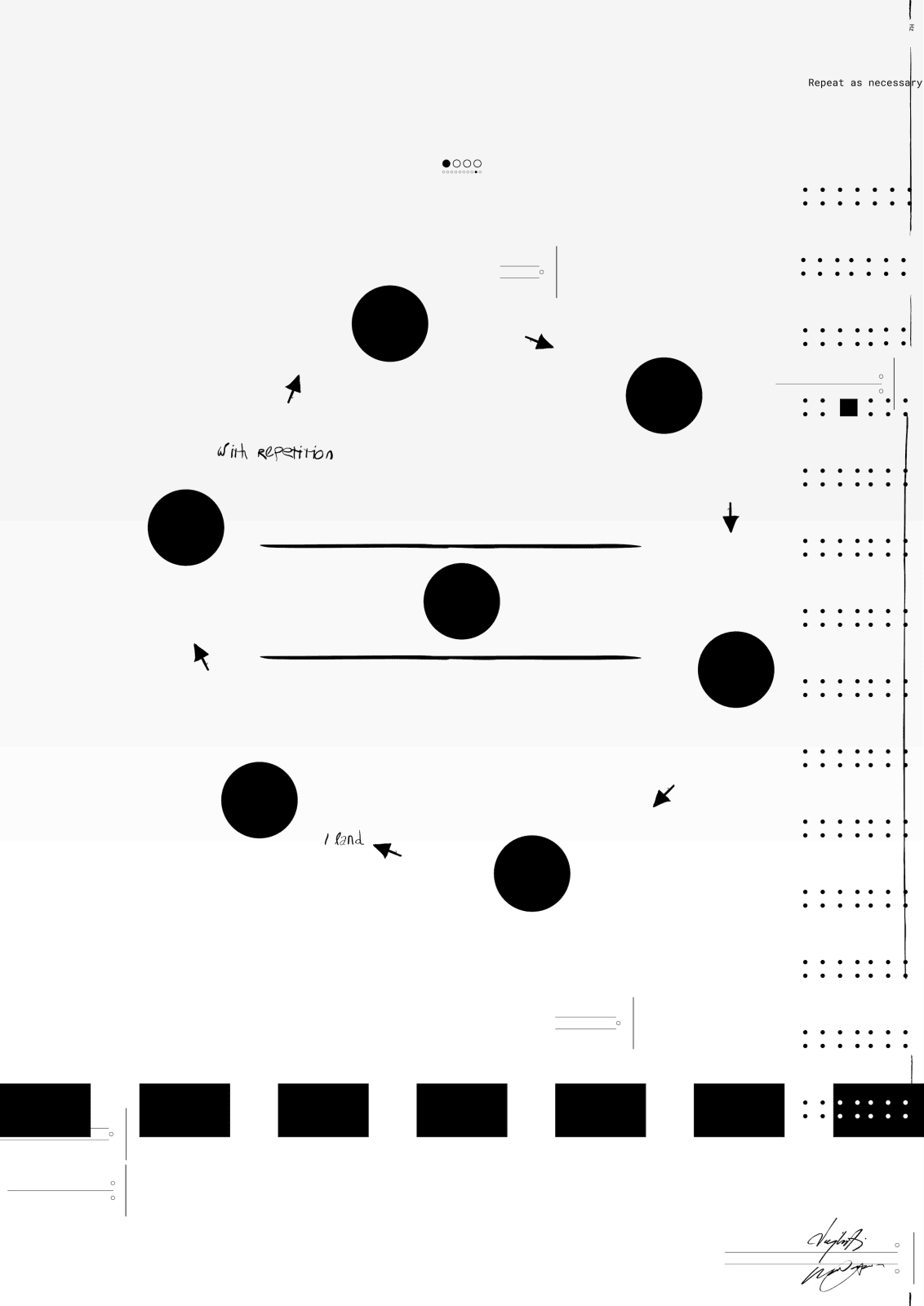 Operator, Repeat as necessary #9 - With repetition I land, 2025