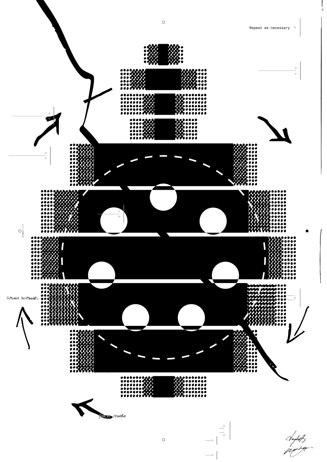 Operator, Repeat as necessary #24 - Between heartbeats, fences dissolve, 2025