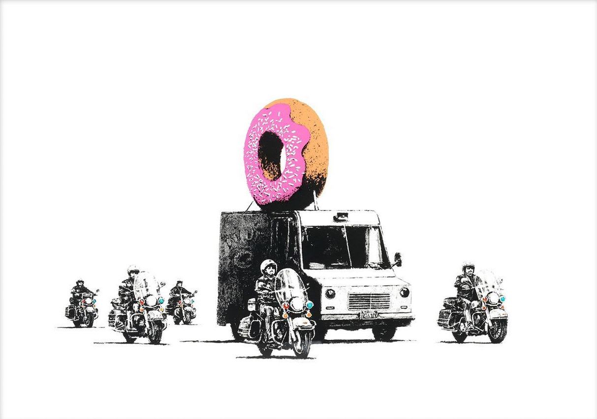 Banksy, Strawberry Donut, 2009