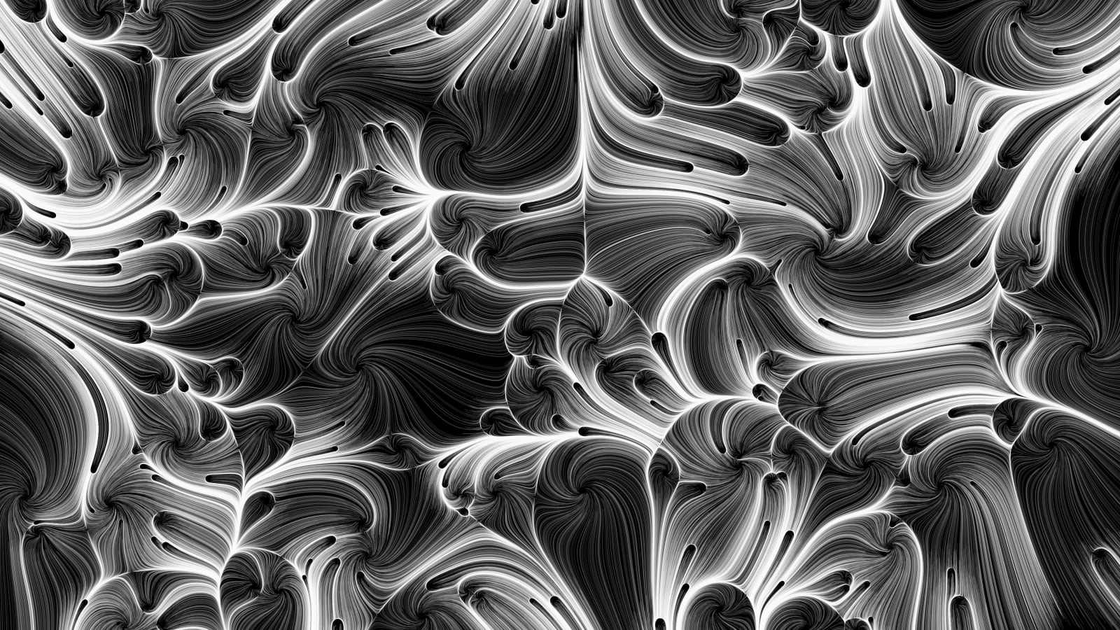 Canvas51, Organic Paisley BW, 2022