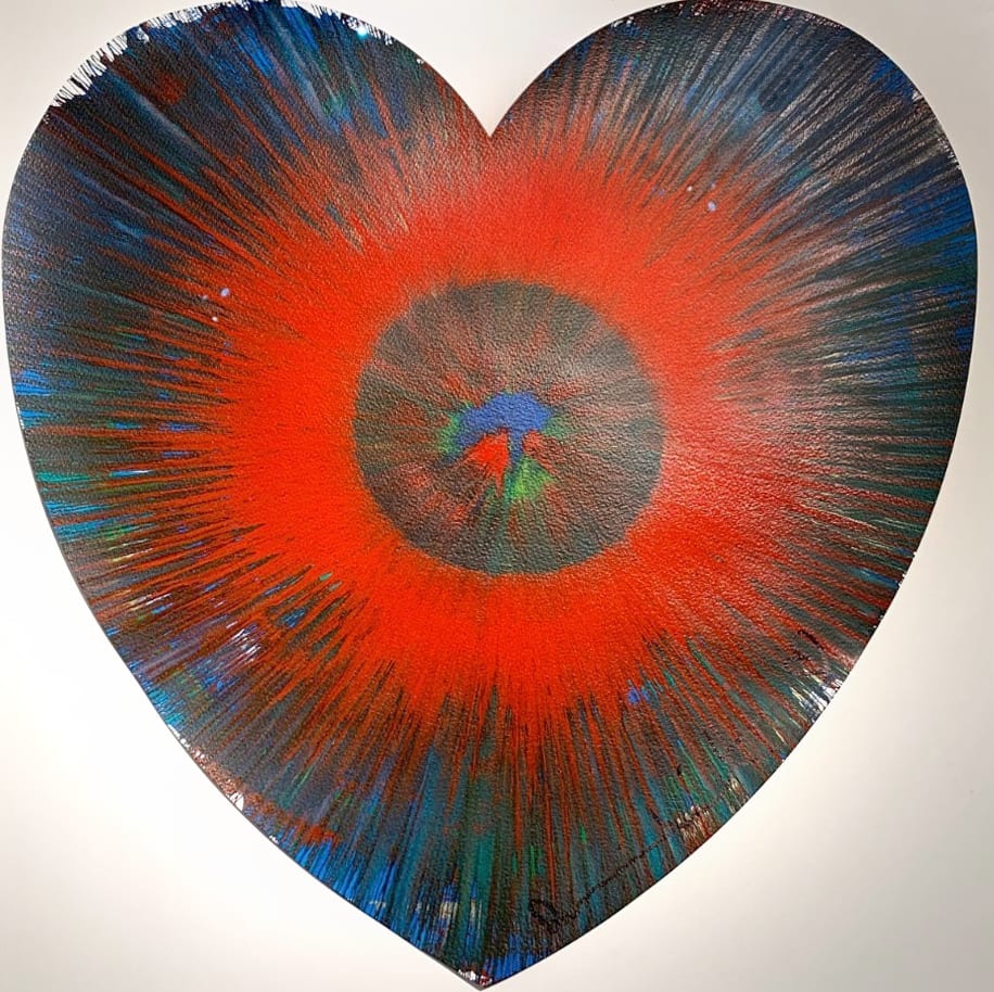 Damien Hirst, Heart Spin Painting