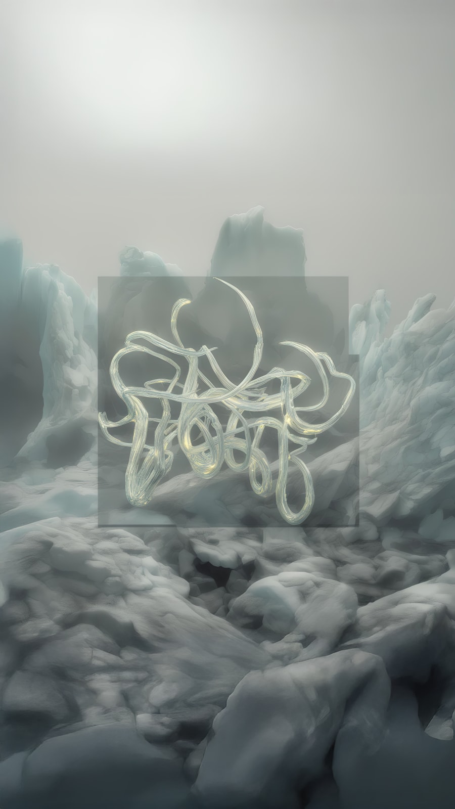 Sougwen Chung, Body Machine (Meridians) - Glacier Biome Series, 2025