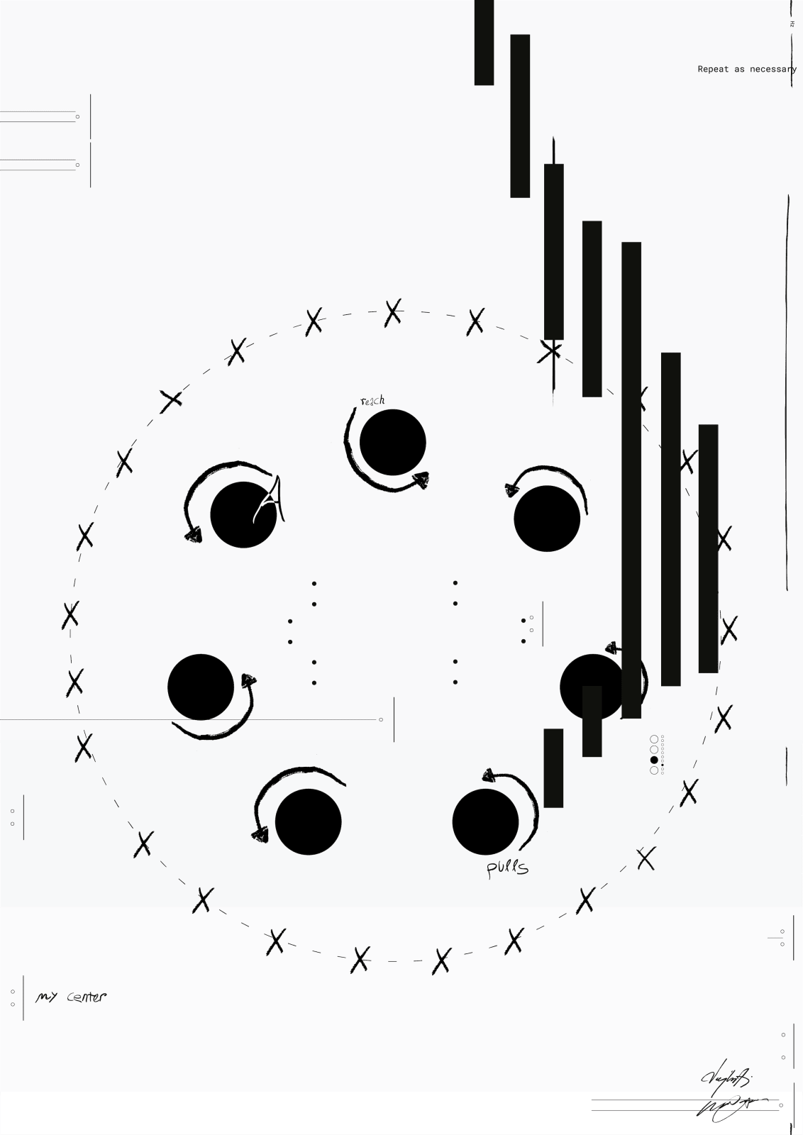 Operator, Repeat as necessary #13 - A reach pulls my center, 2025