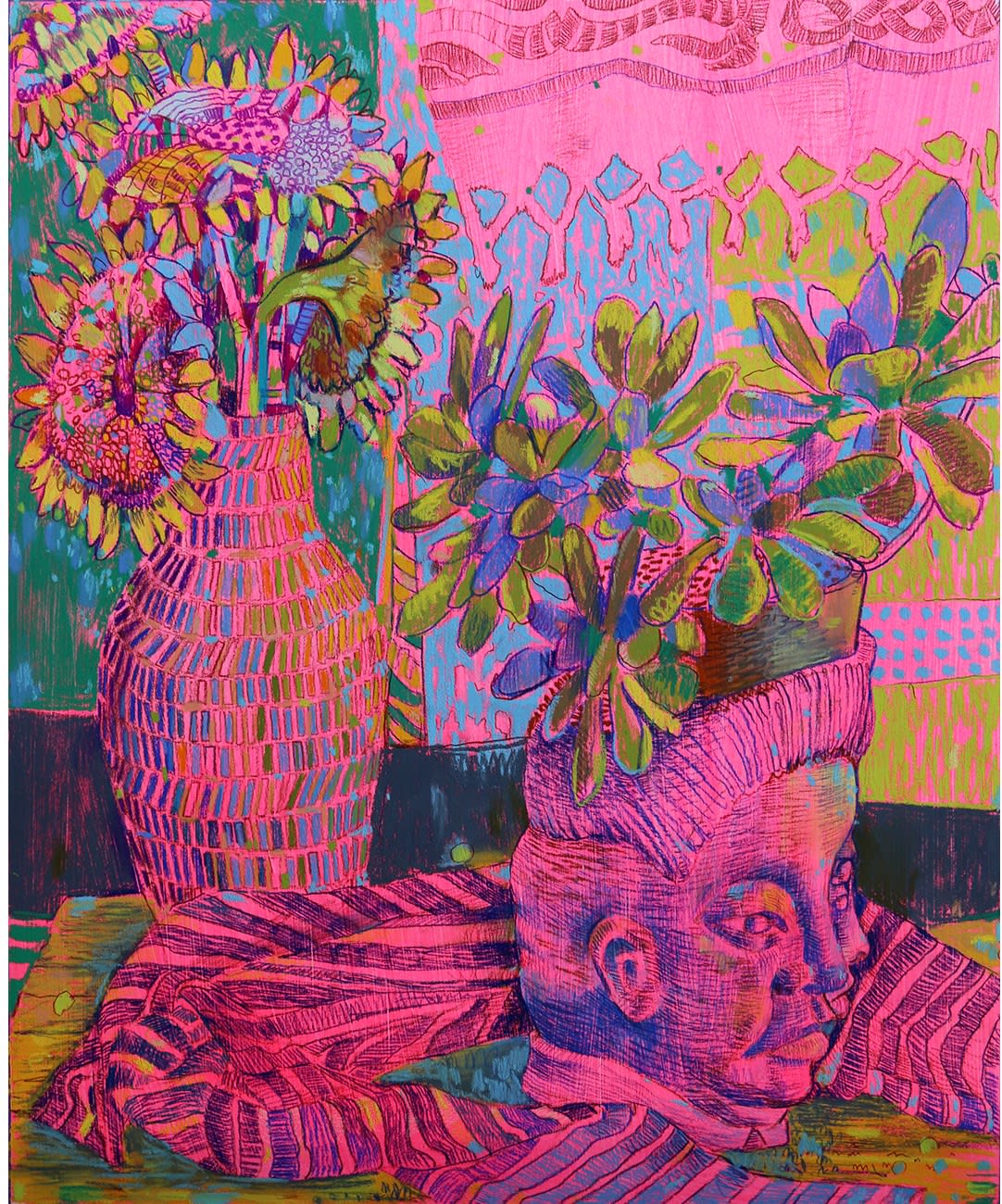 Carlson Hatton, Pink Vase #5, 2021