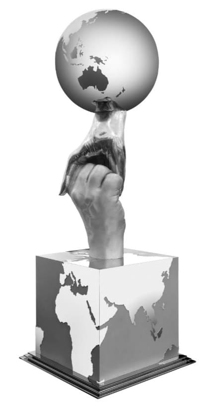 Lorenzo Quinn, TWO WORLDS, 2022