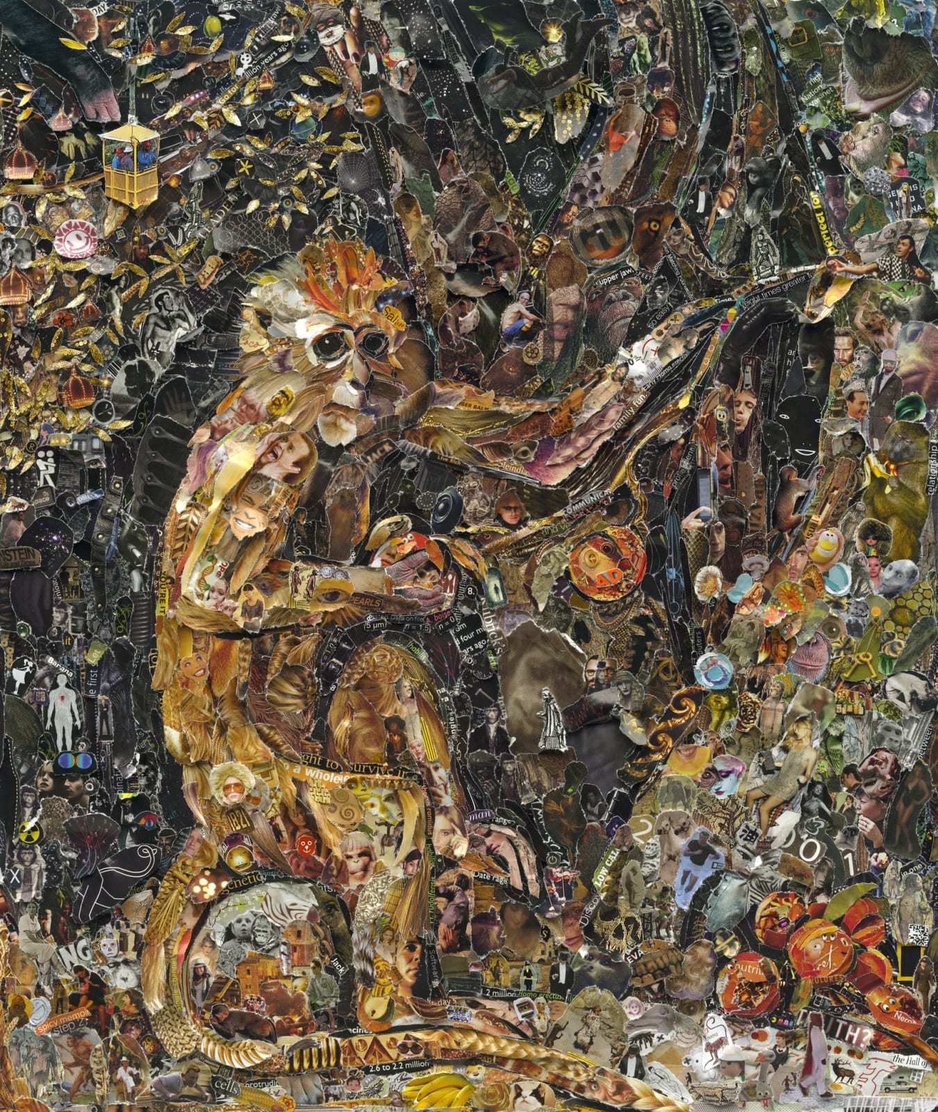 Vik Muniz, Pictures of Magazine 2: Green Monkey, after George Stubbs, 2011