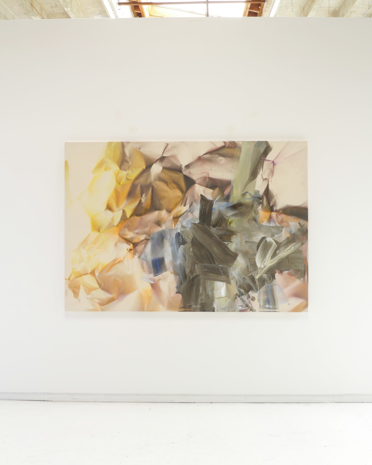 Installation view of painting
