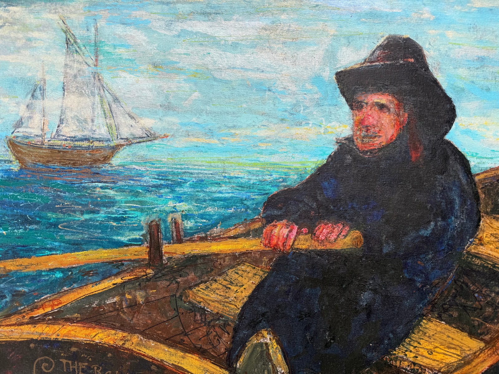 William T. Wiley, The Rower, after Ensor (El Nino), 1995