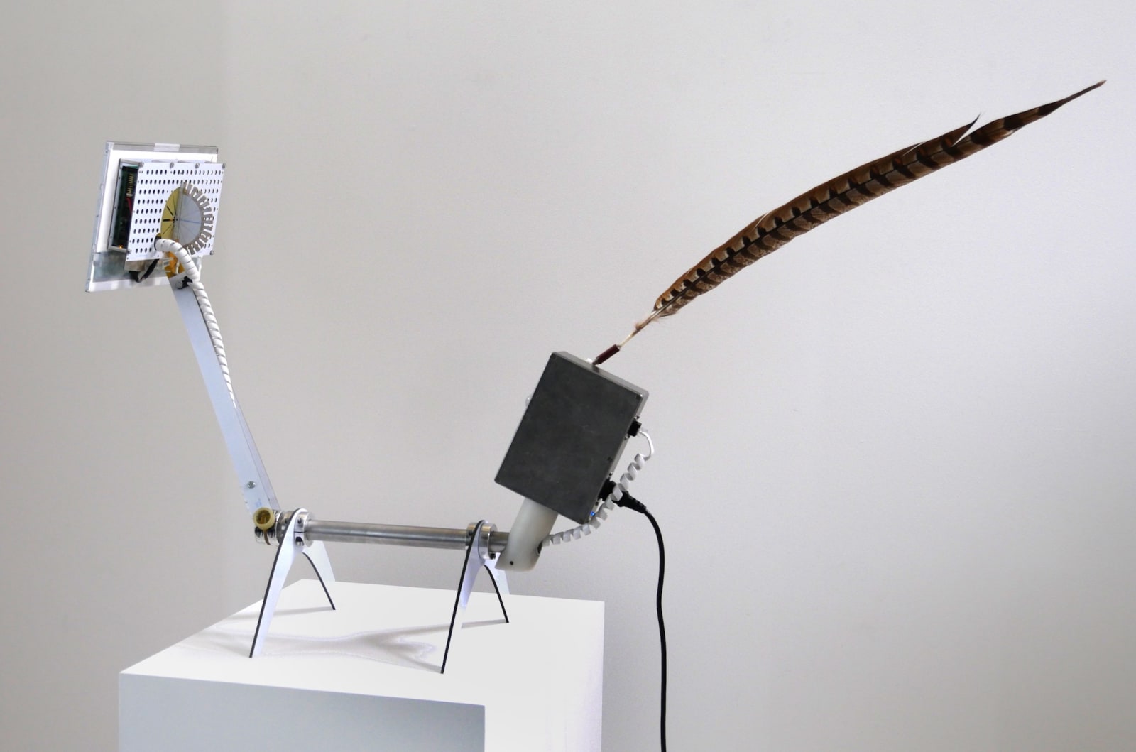 Side view of Creature II revealing more of its mechanical parts