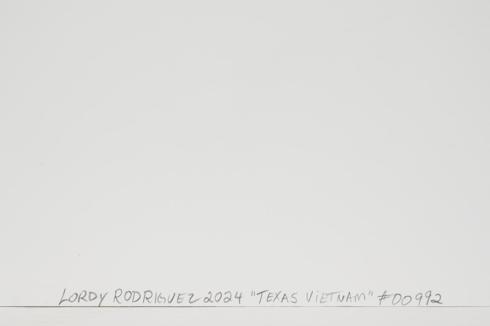 Lordy Rodriguez, Texas Vietnam, 2024