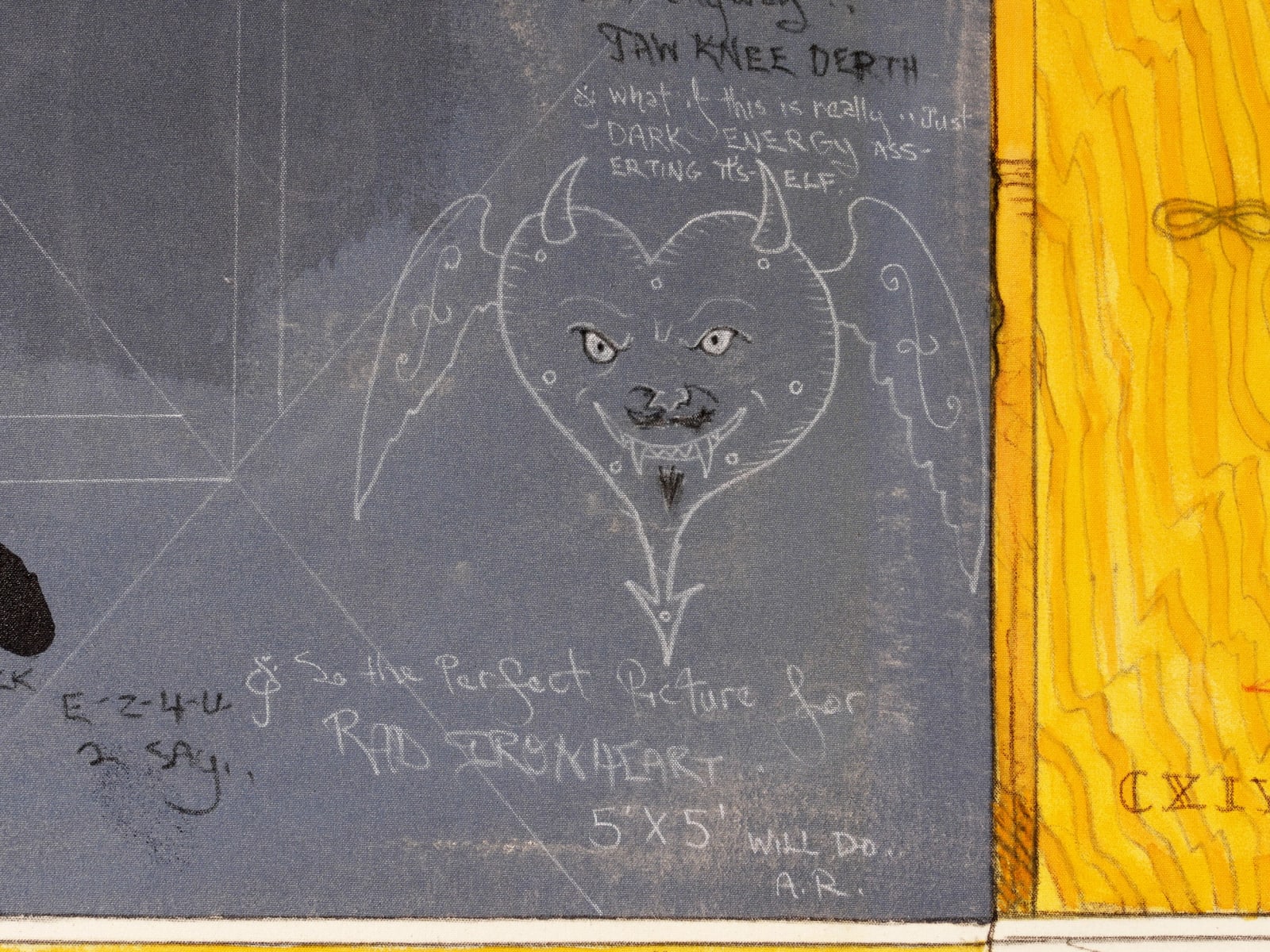 William T. Wiley, D.E & the Black Board Boys, 2008