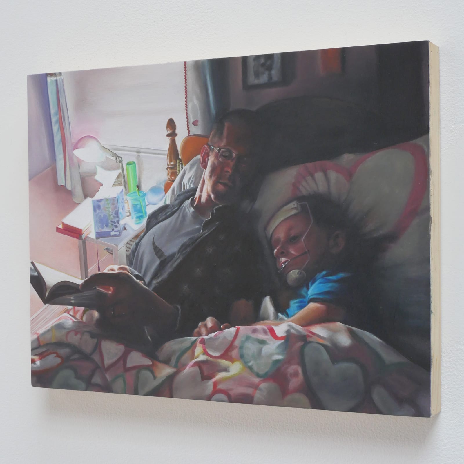 Tim Hawkinson, Reading to Clare, 2023