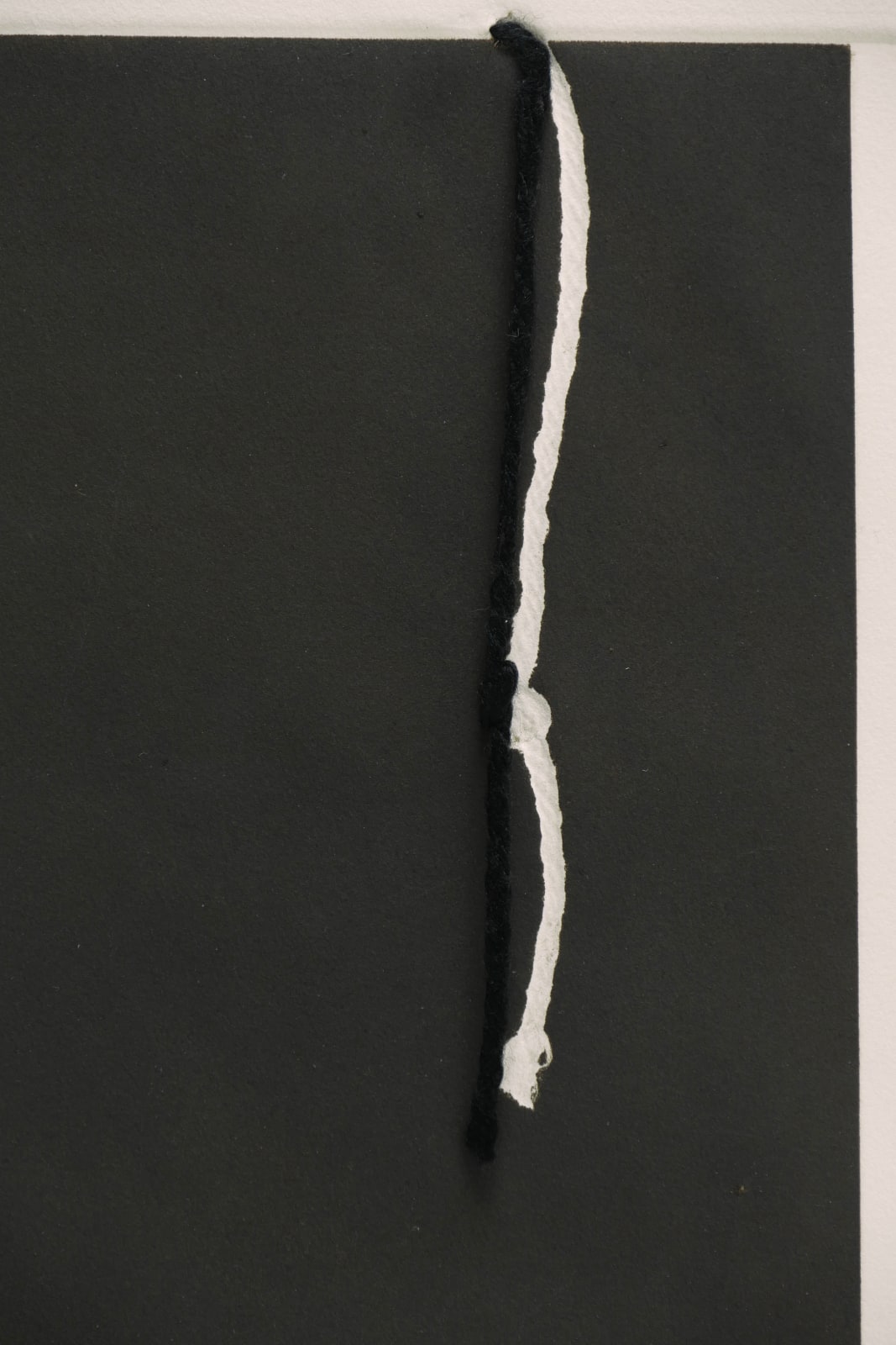 Liliana Porter, Black (string with knot), 1971