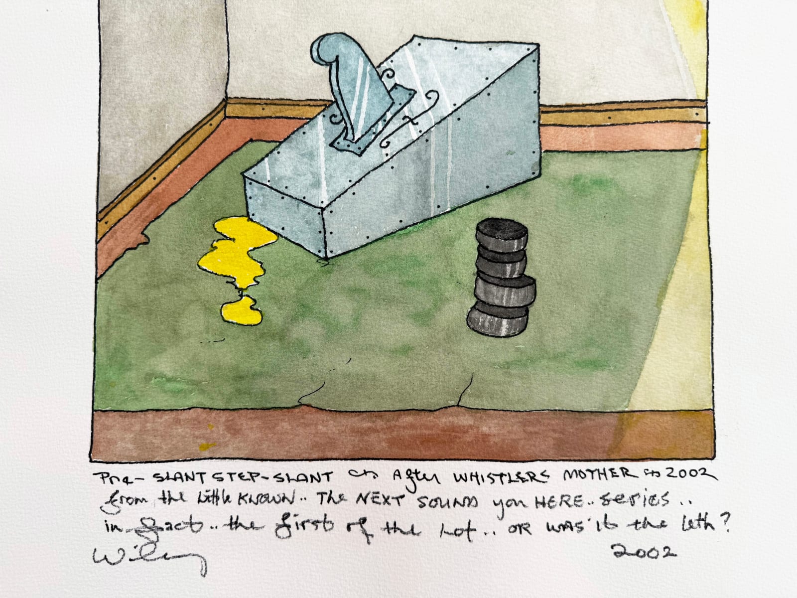 William T. Wiley, Before the Before After J.W.'s M, 2002