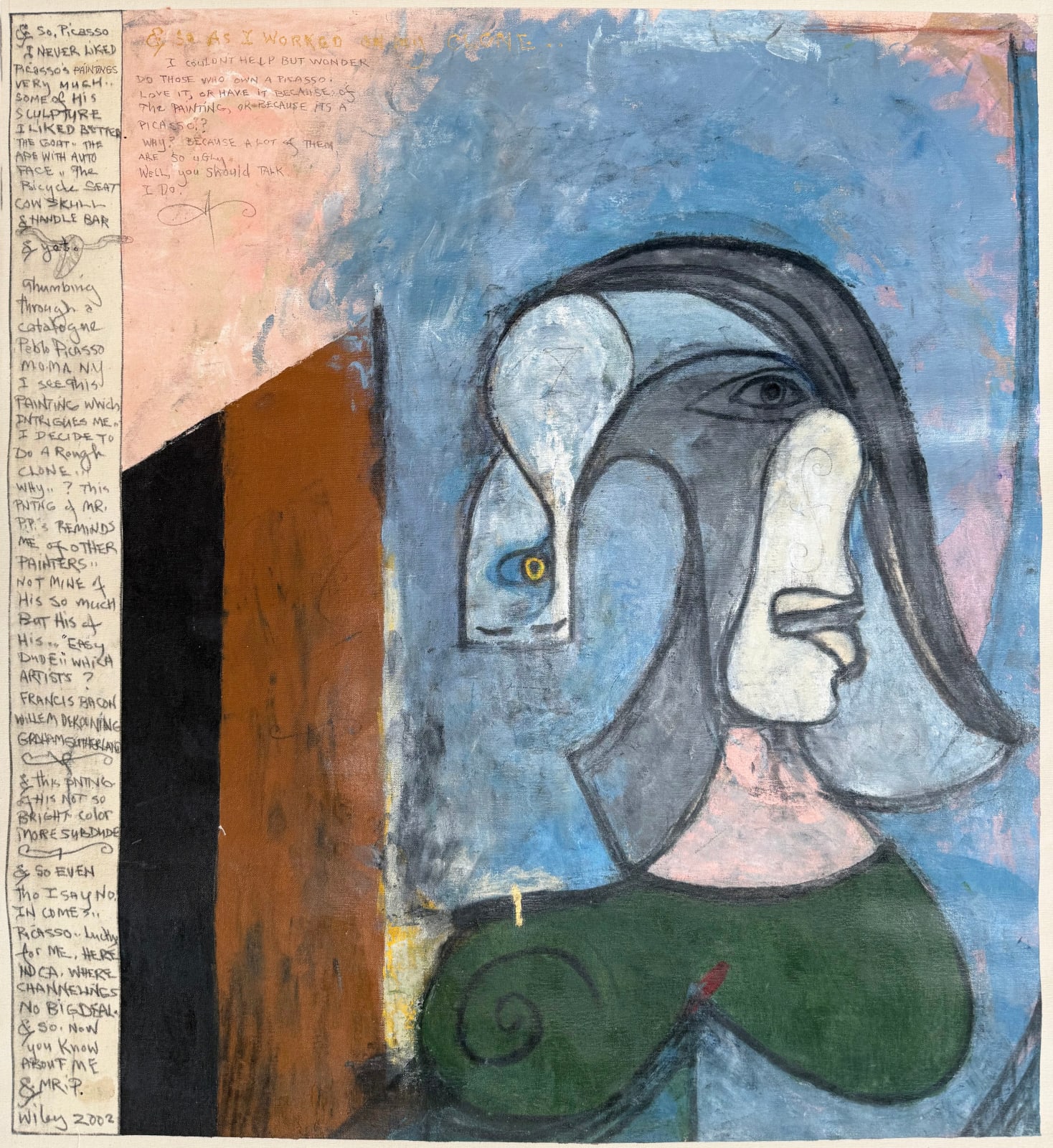 William T. Wiley, & 4 U A Ford, A Bull Picasso, 2002
