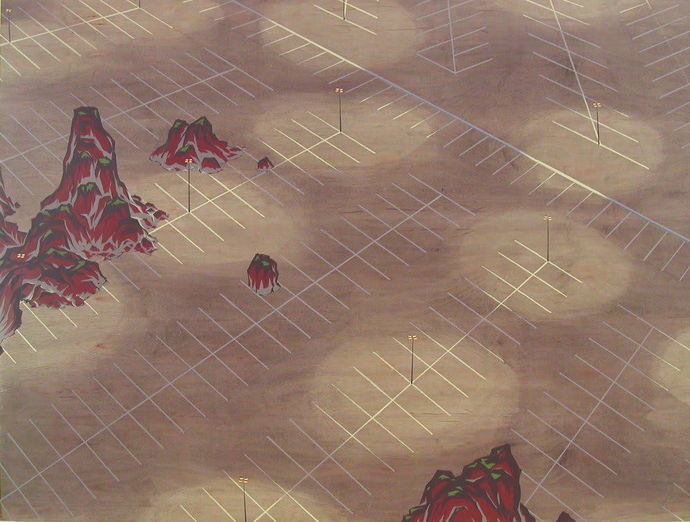 Chris Ballantyne, Untitled, Parking Lot (with Rocks), 2008