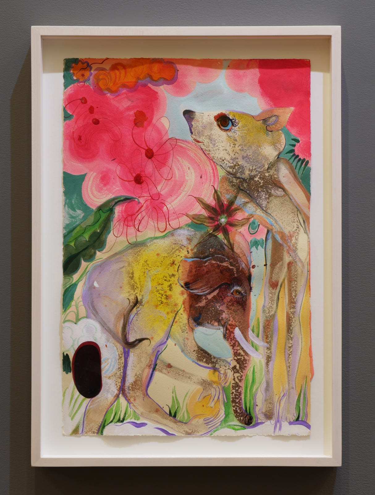 Rina Banerjee, I am not afraid of you said the Elephant to the Rodent, 2022