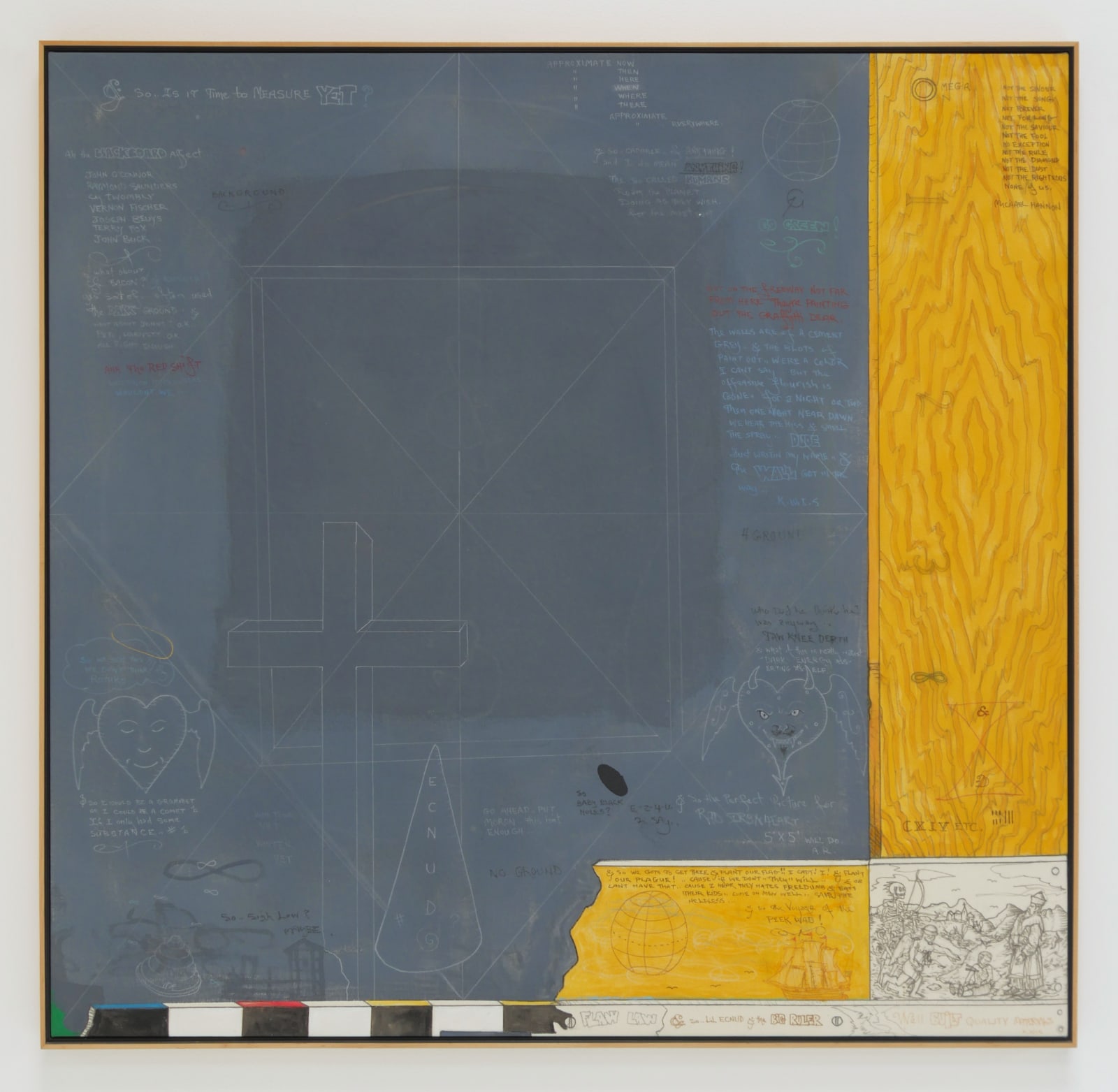William T. Wiley, D.E & the Black Board Boys, 2008