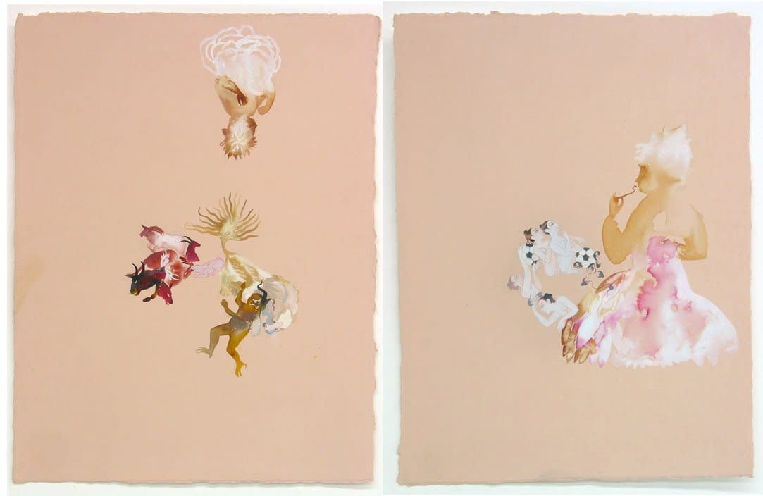 Shahzia Sikander, Plush Blush 3 (a&b), 2003