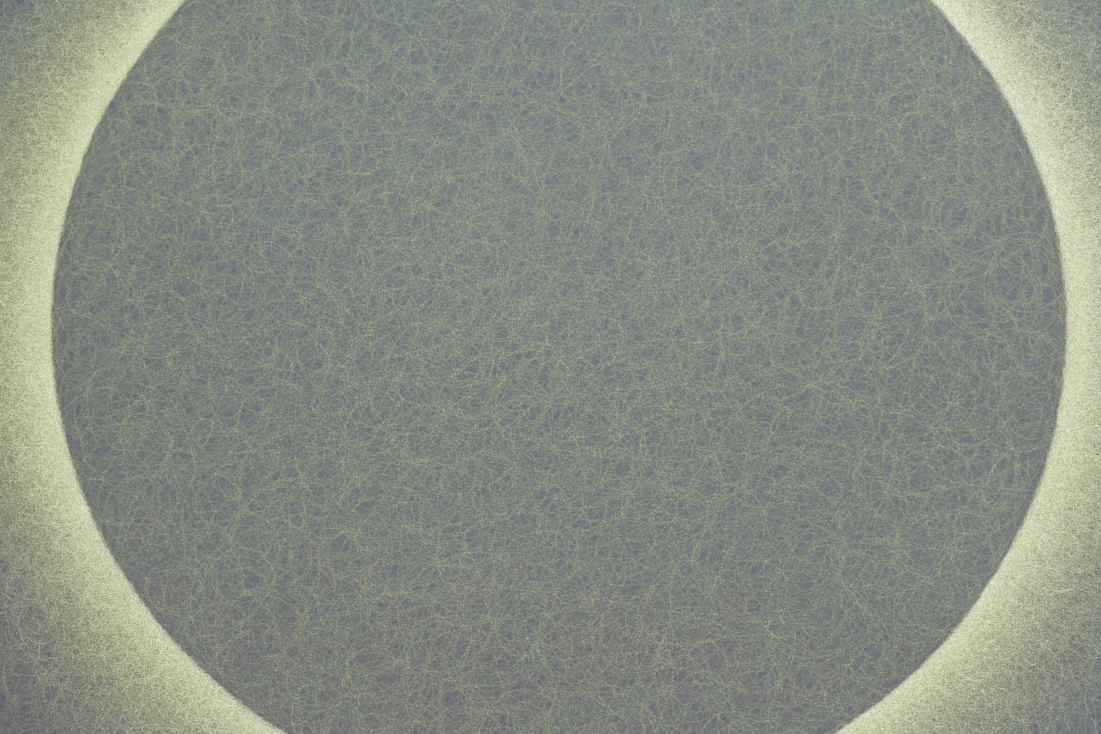 Detail of Backlit Green-Gold Sphere