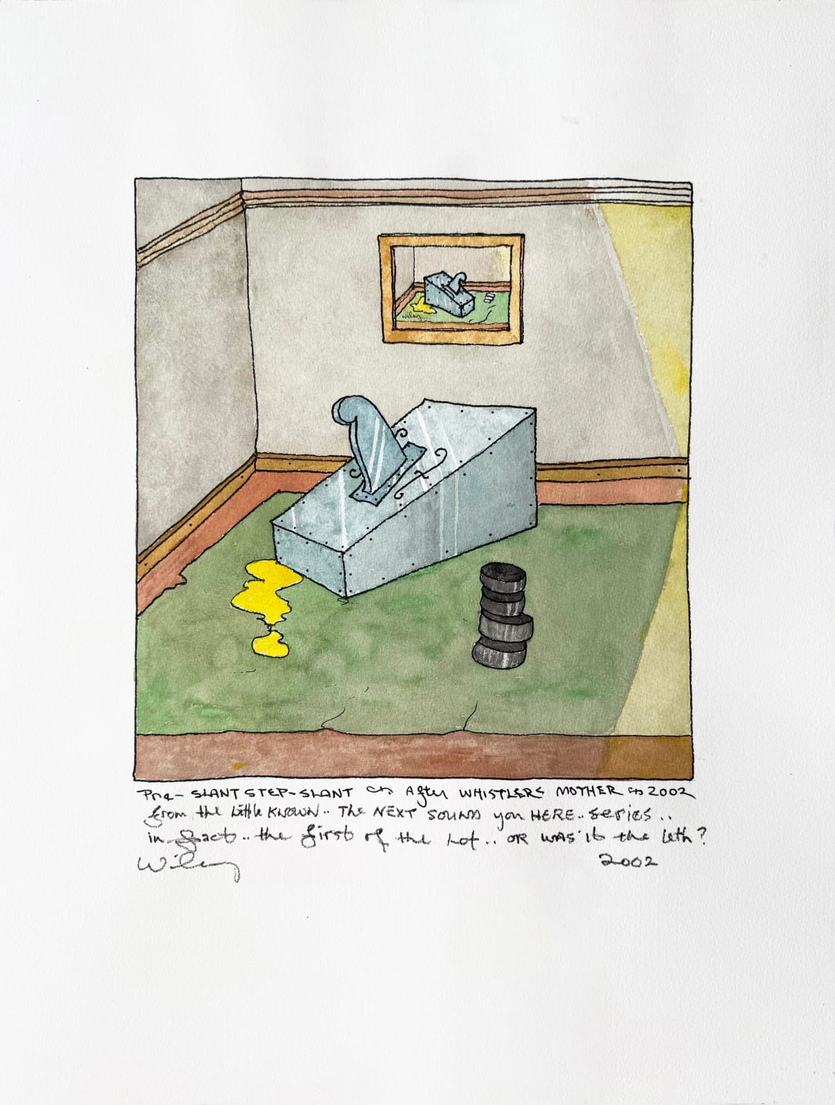 William T. Wiley, Before the Before After J.W.'s M, 2002