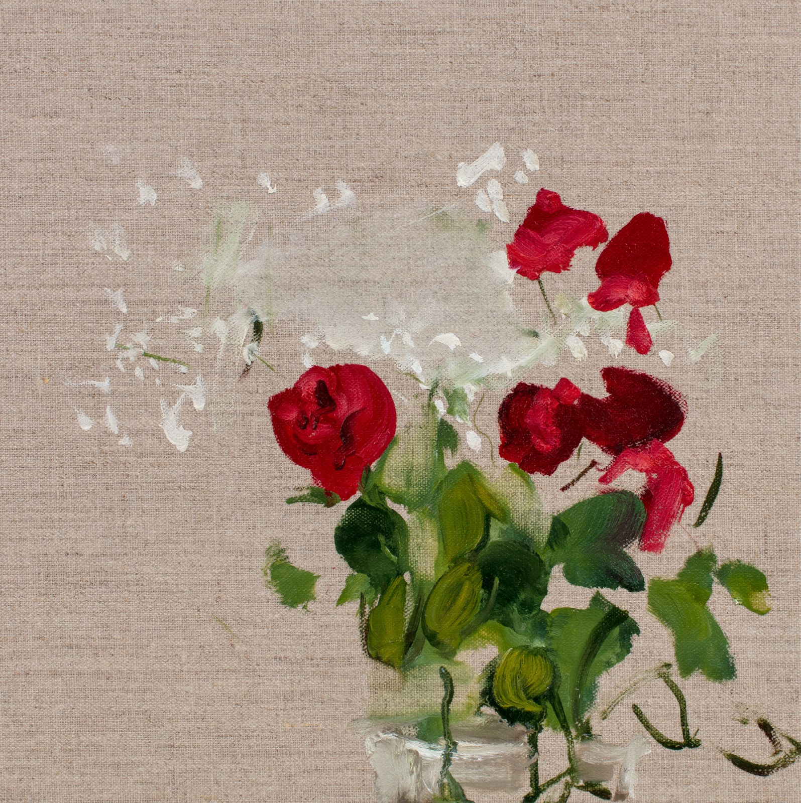 Detail of Red Roses.