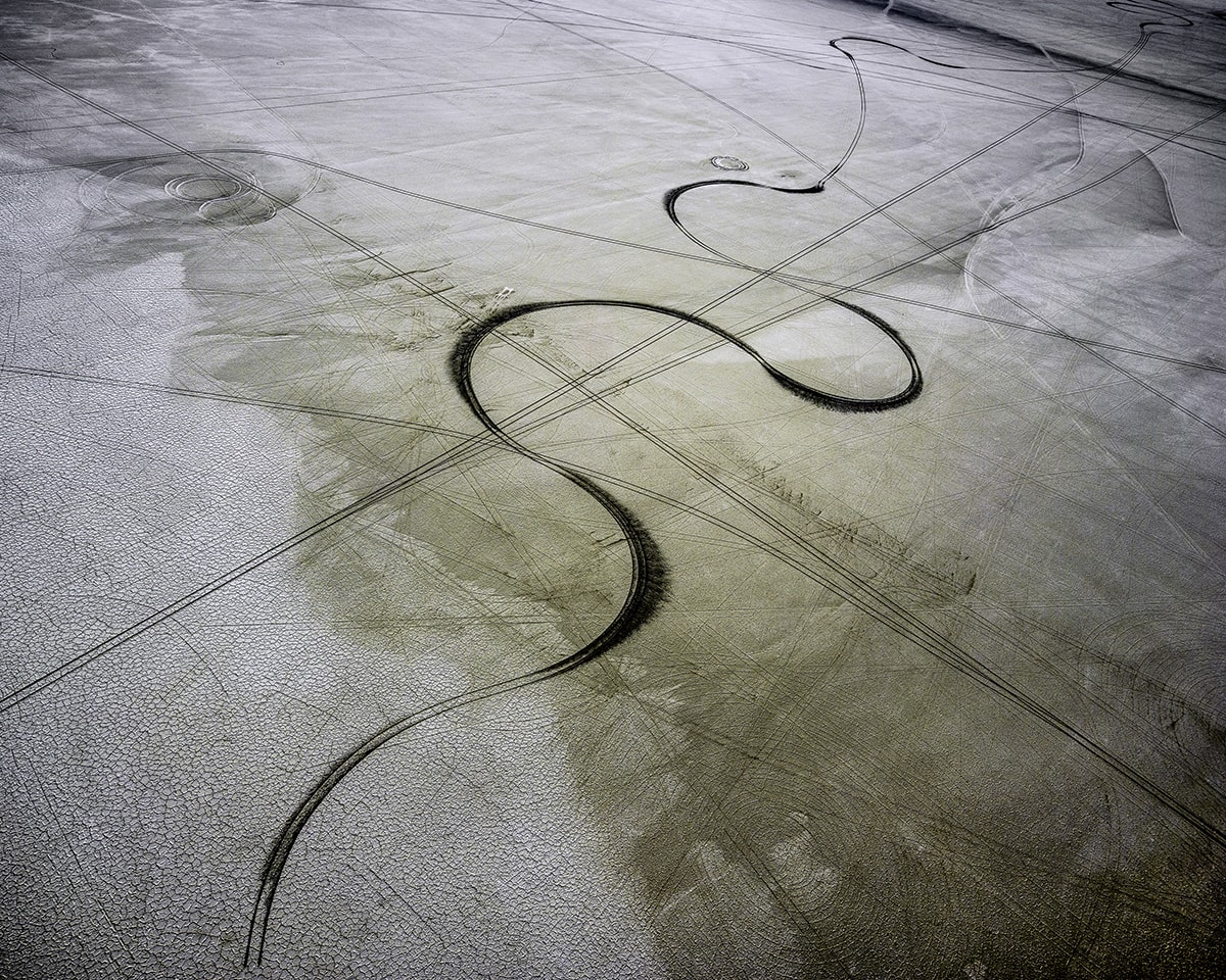 Michael Light, Salt Track Looking Northeast, Pleistocene Lake Bonneville, Wendover, Utah, 2017
