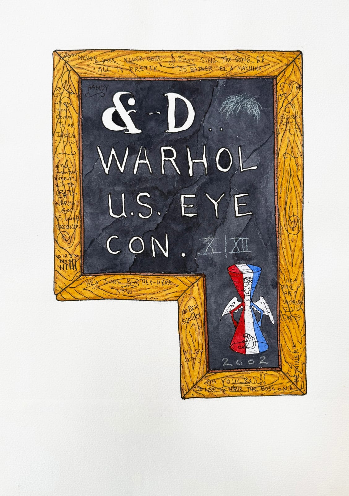 William T. Wiley, & D. Warhol U.S. Icon, 2002