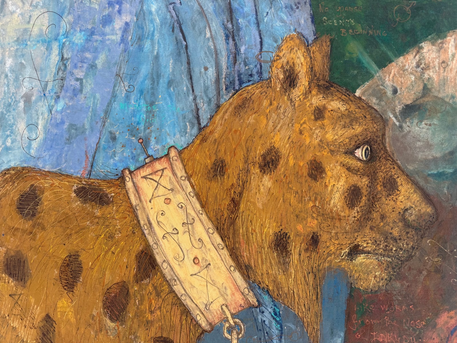 William T. Wiley, Animal Looking to the Future, 1995