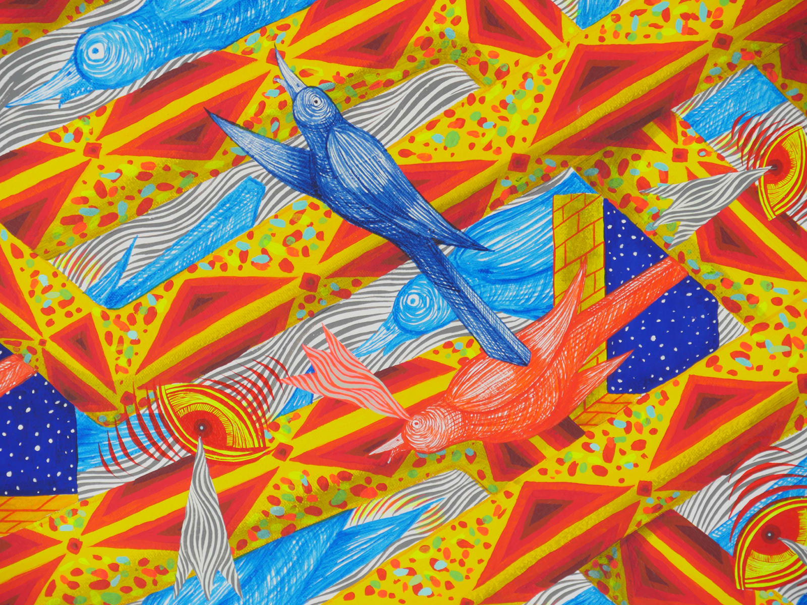 Detail of Serpent with Blue Birds (Facade).