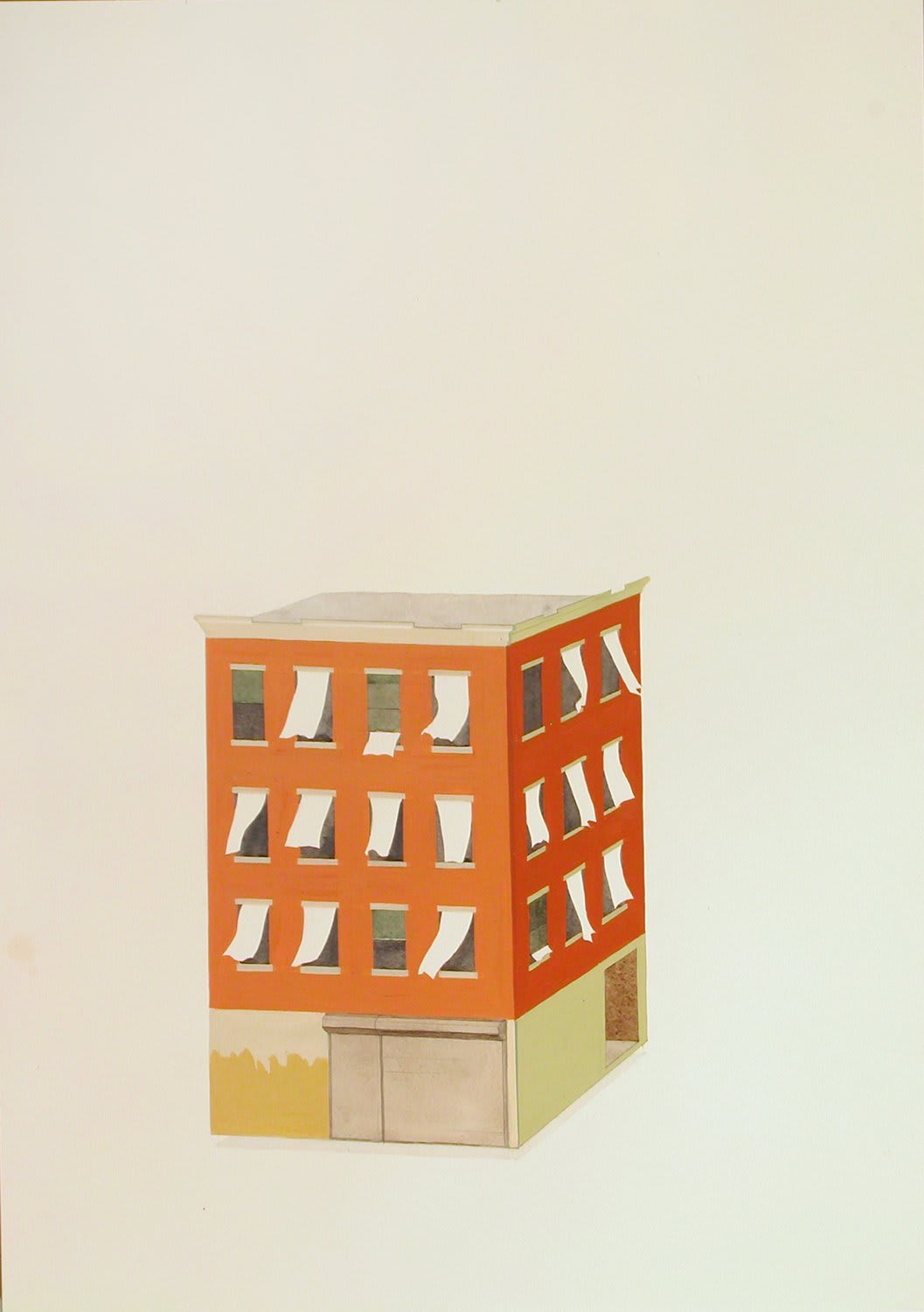 Chris Ballantyne, Untitled Building (Curtains), 2008