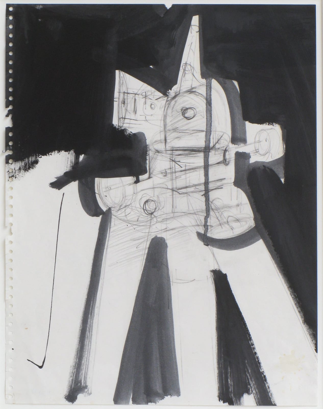 Jay DeFeo, Untitled (Tripod series) E2078, 1976