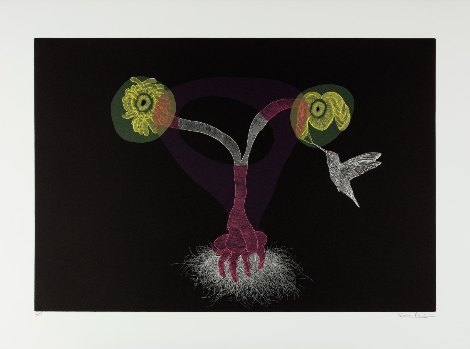 Patricia Piccinini, The Weaver's Suite (reversed pink yellow), 2019