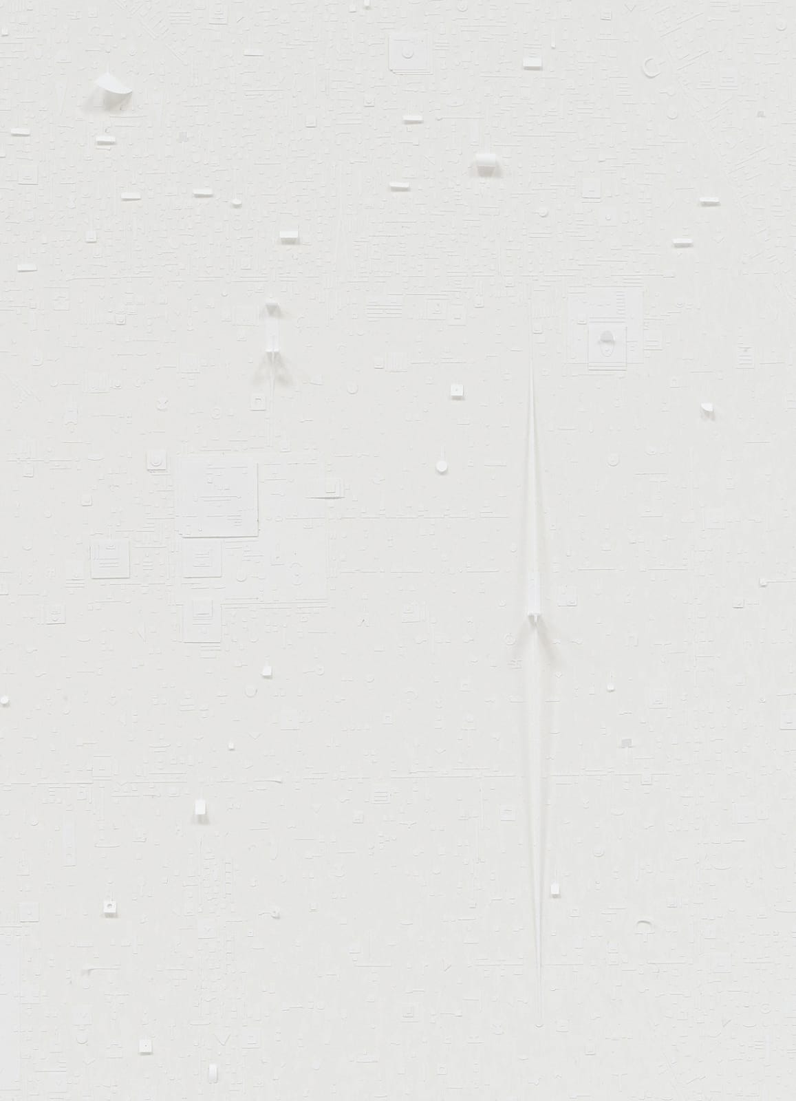 Marco Maggi, Falling Paragraph (White), 2018
