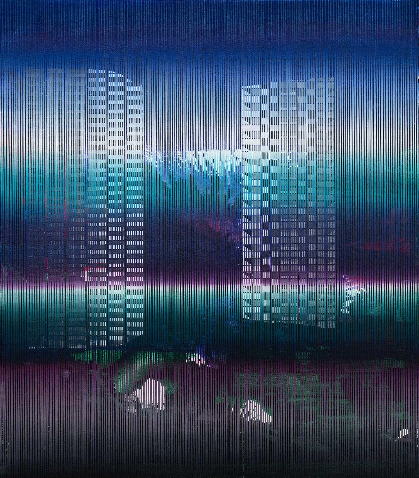 Driss Ouadahi, Mountain Reflection, 2025