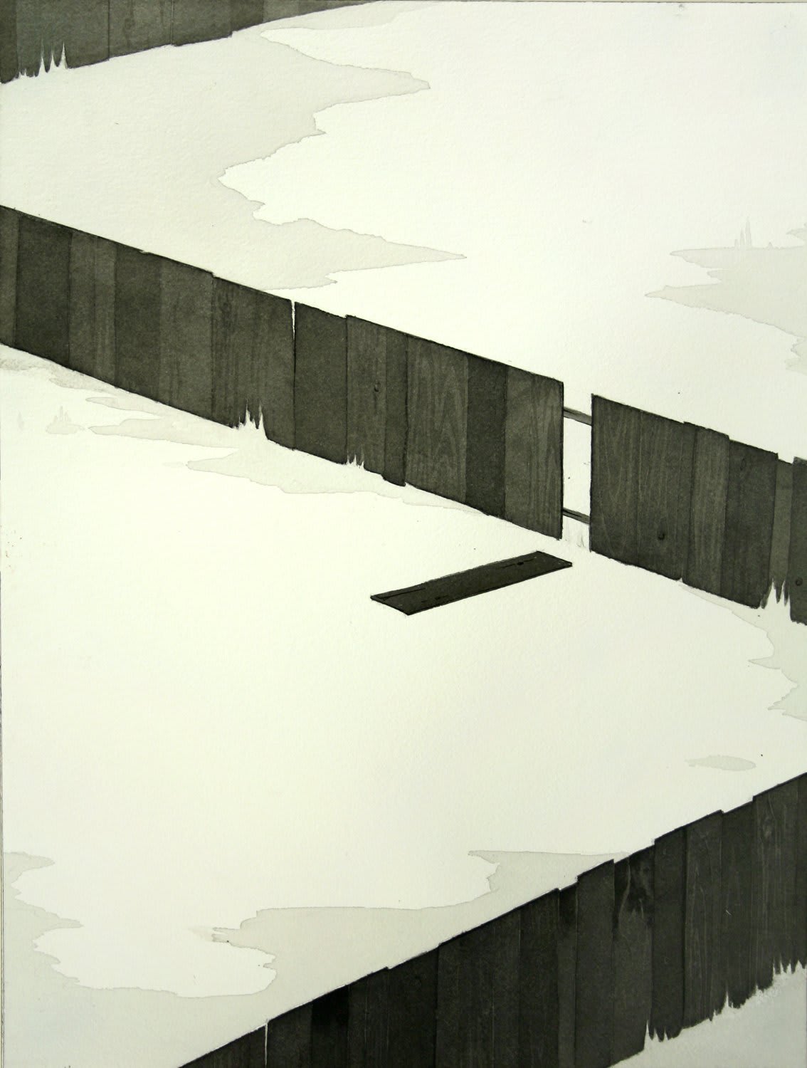 Chris Ballantyne, Backyard Fences (Plank), 2011