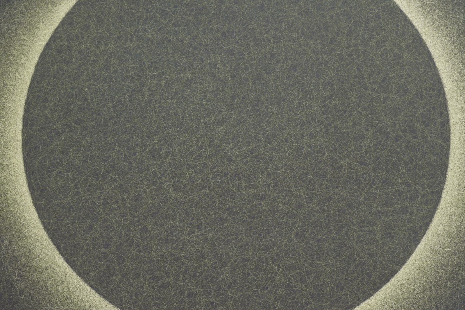Detail of Backlit Green-Gold Sphere