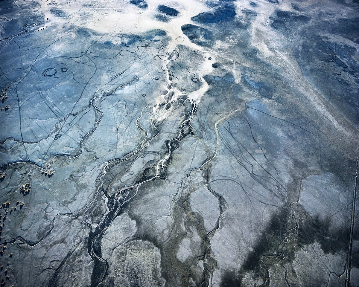 Michael Light, Carson River Enters Carson Sink, Looking West, Pleistocene Lake Lahontan, Fallon, Nevada, 2018