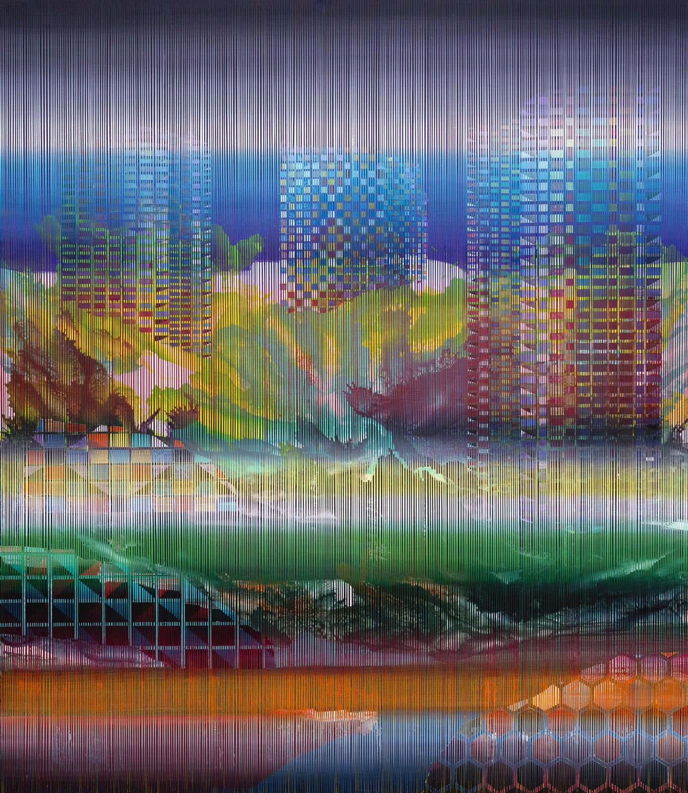 Driss Ouadahi, Listening to the Tiles from Elsewhere, 2025