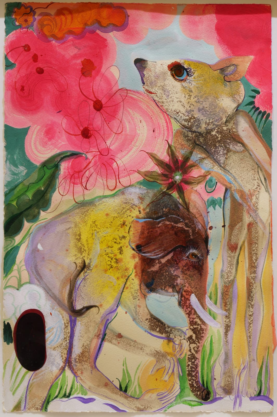 Rina Banerjee, I am not afraid of you said the Elephant to the Rodent, 2022