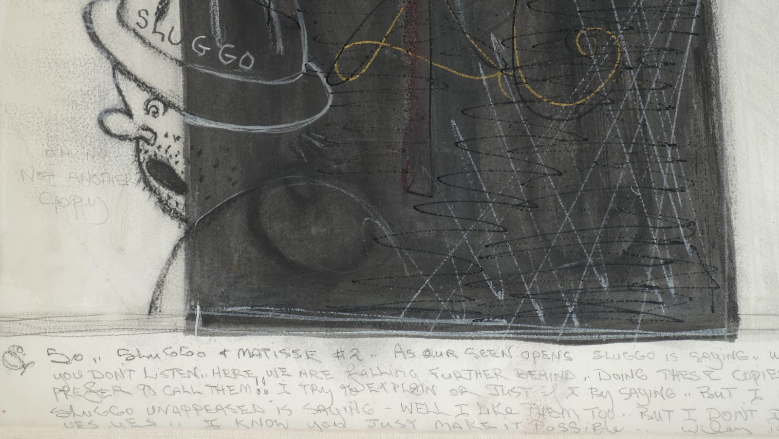 William T. Wiley, Sluggo and Matisse #2, 1999