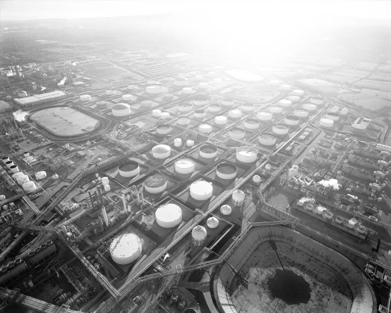 Michael Light, Los Angeles 02.12.04: #7 Unocal Oil Refinery Looking Southwest, Near Terminal Island, Long Beach, 2004