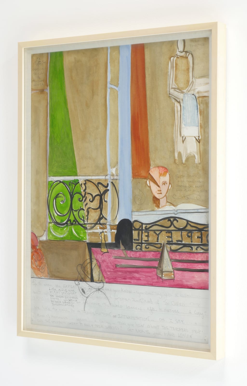 William T. Wiley, Sluggo and Matisse #1, 1999