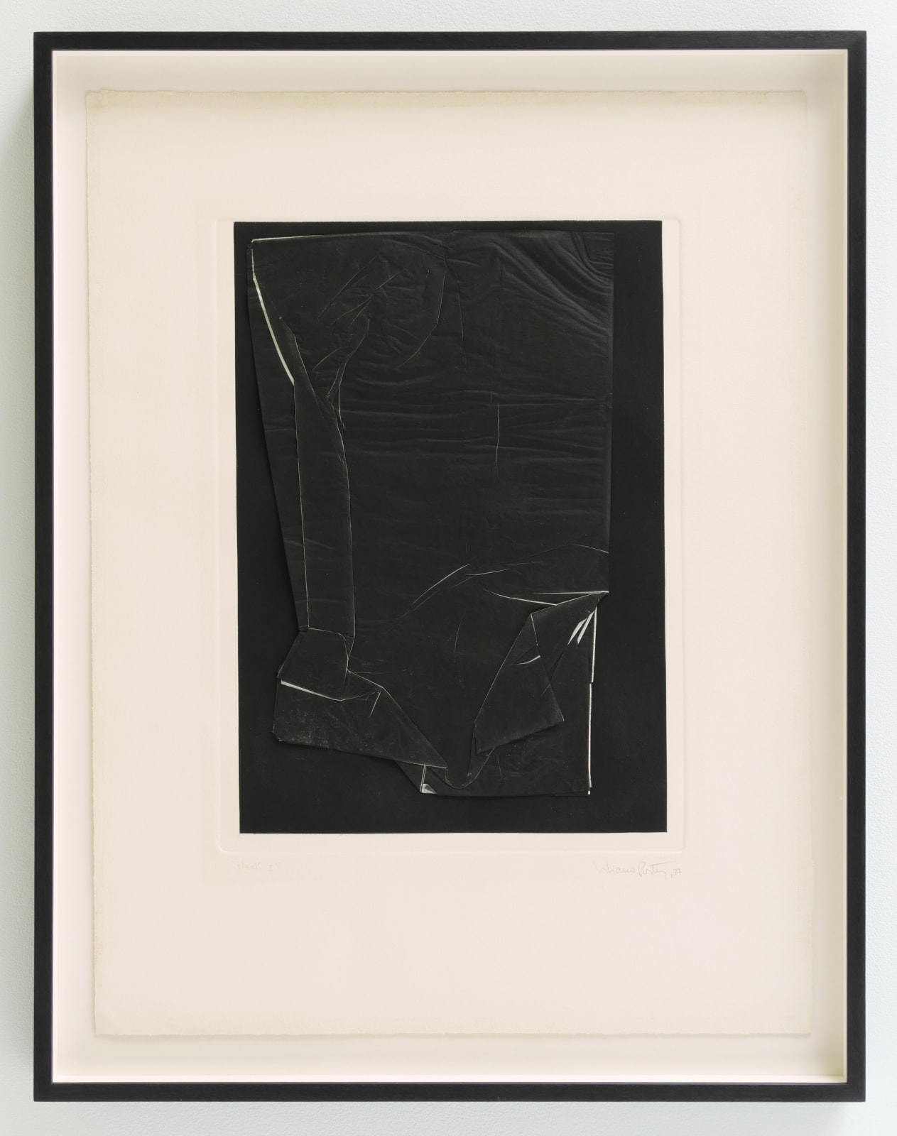 Liliana Porter, Black I (wrinkle), 1972
