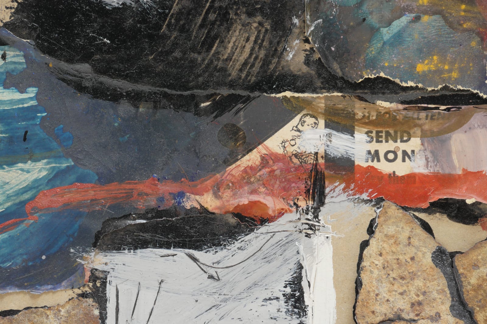 Close up of the upper left section of SEND MONEY