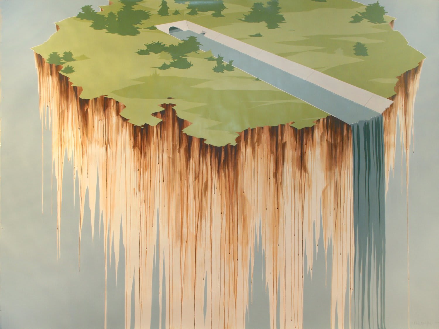 Chris Ballantyne, Untitled, Culvert (Waterfall), 2007