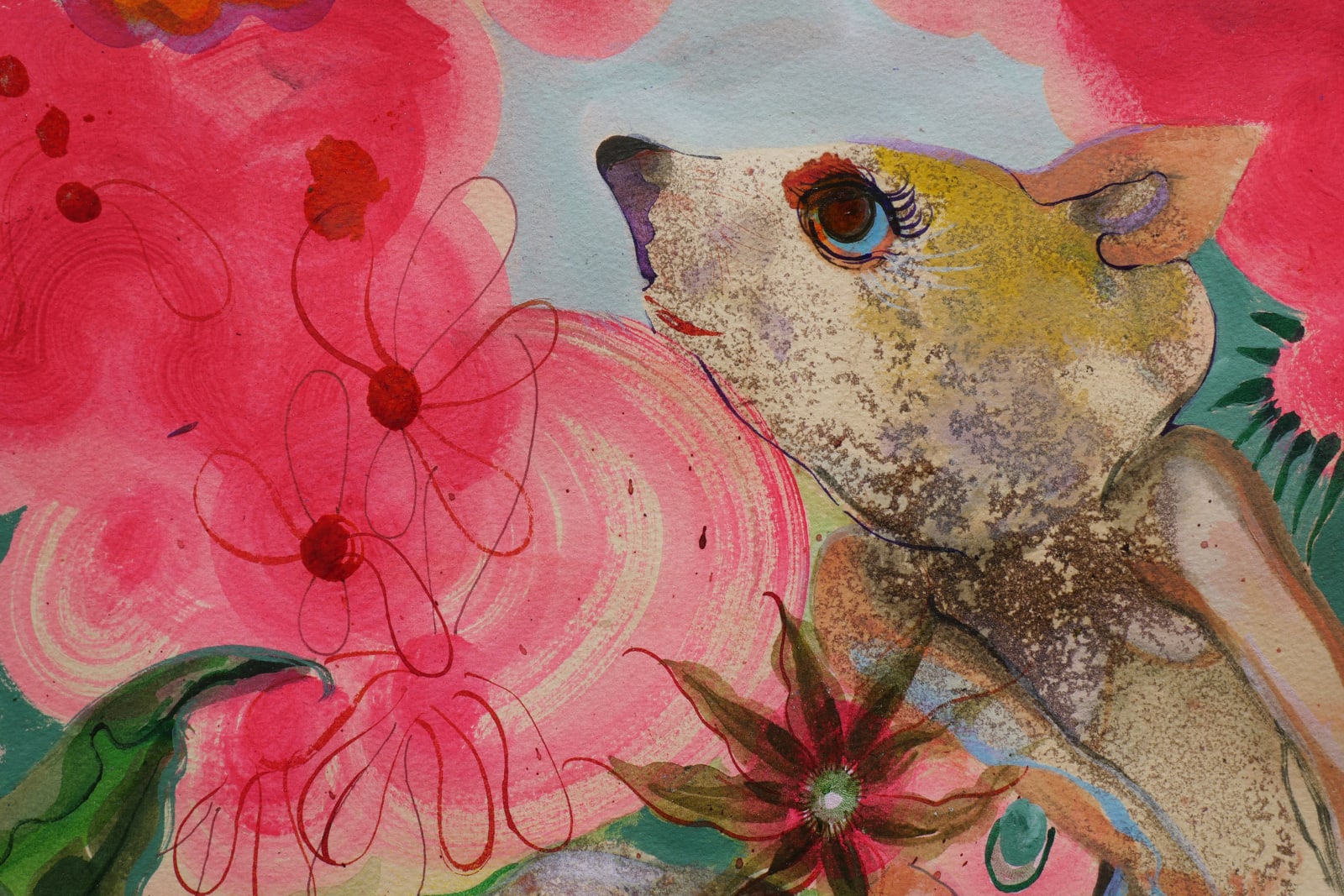 Rina Banerjee, I am not afraid of you said the Elephant to the Rodent, 2022