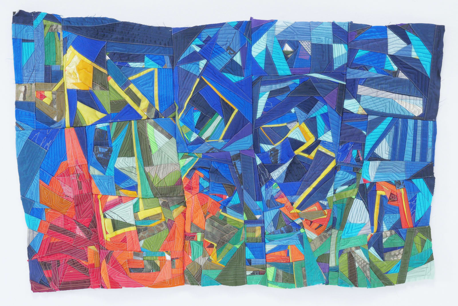 Mansur Nurullah, Blue with Yellow Jetty, 2016