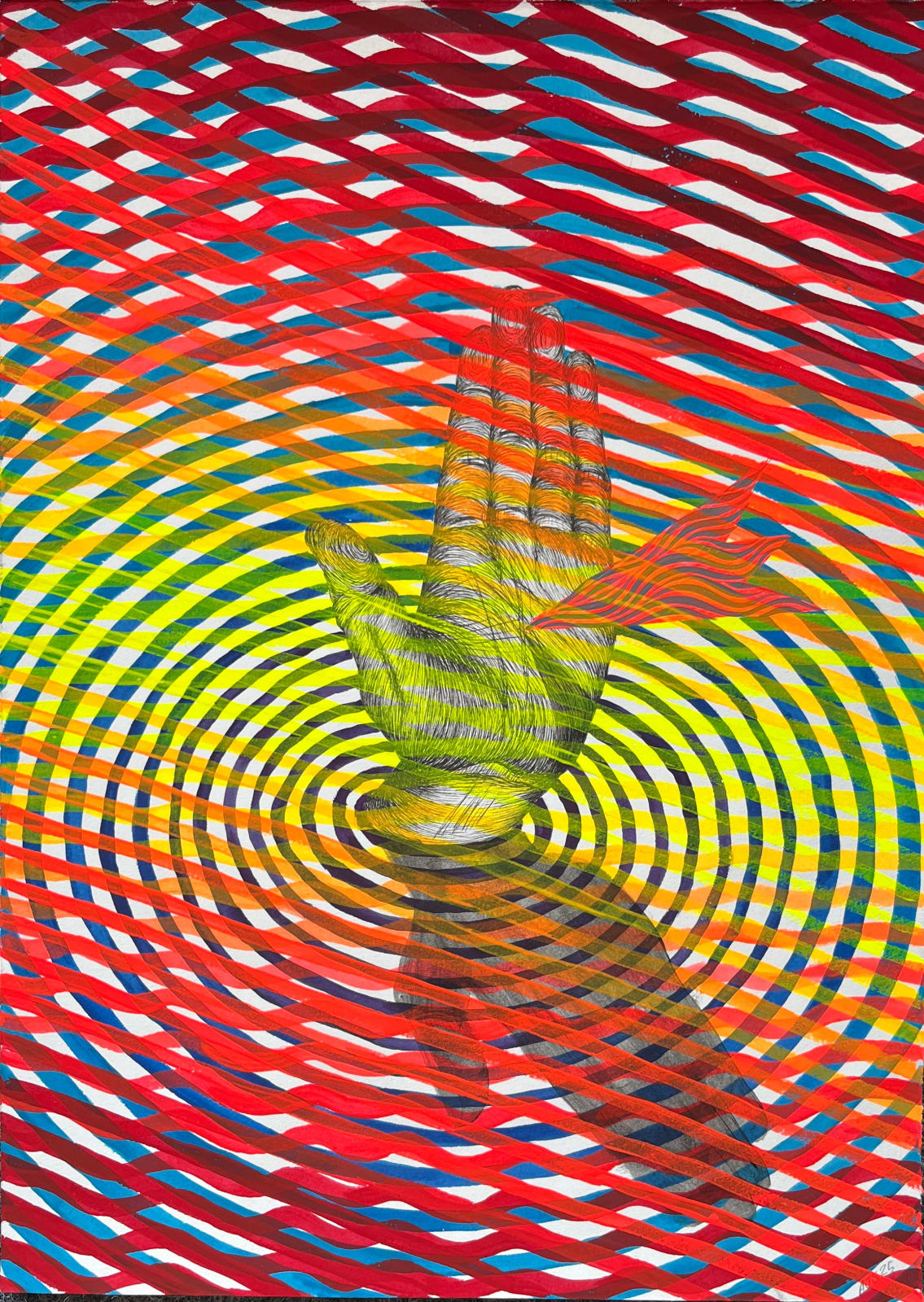 Andrew Schoultz, Last Hand, 2014/2025